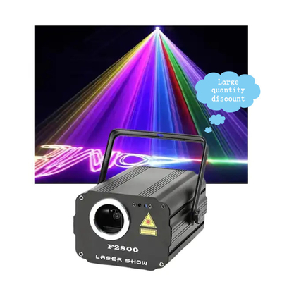 RGBアニメーションレーザービームライト 1800mw 1.8w DMX512 結婚式ステージのための制御